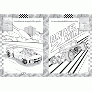 Hot Wheels ระบายสีและสติ๊กเกอร์ NEVER TOO FAST